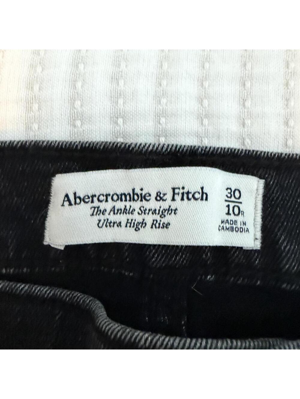 EUC Abercrombie & Fitch Ultra High Rise Ankle Straight Jean Size 30 Regular - Picture 6 of 8